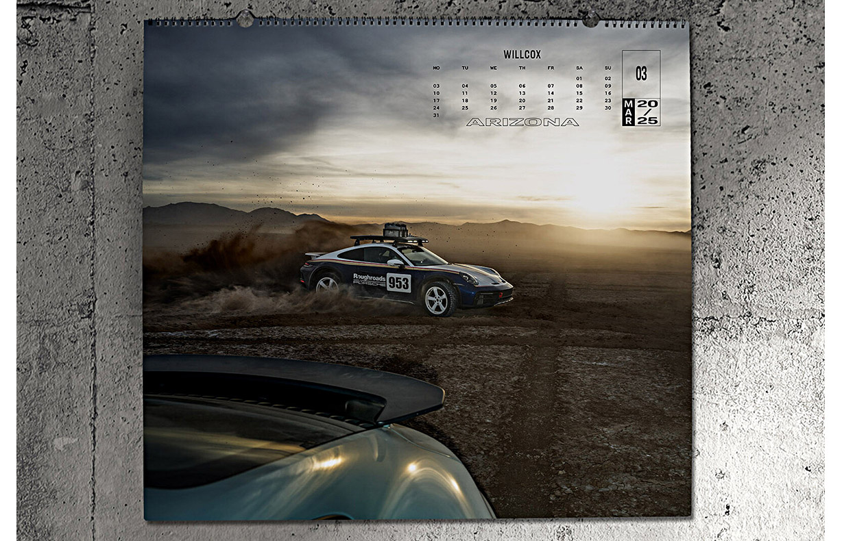 2025 Porsche Calendar 'AHEAD' : Suncoast Porsche Parts